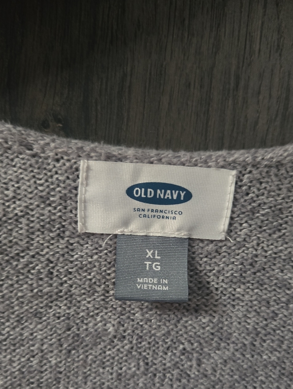 Old Navy Light Gray V-Neck Long Sleeve Top - Picture 2 of 3